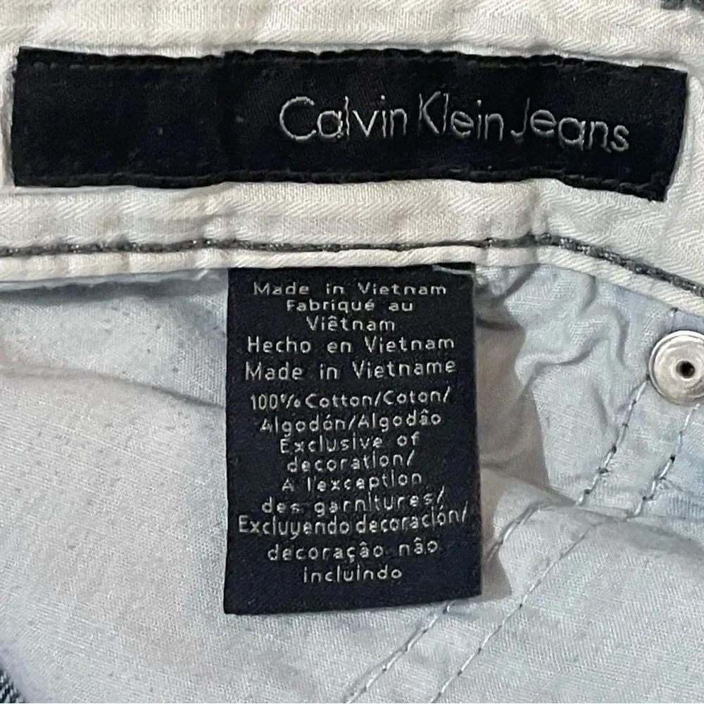 Calvin Klein One Slouchy Slim Denim Jeans Men’s Size 33x32